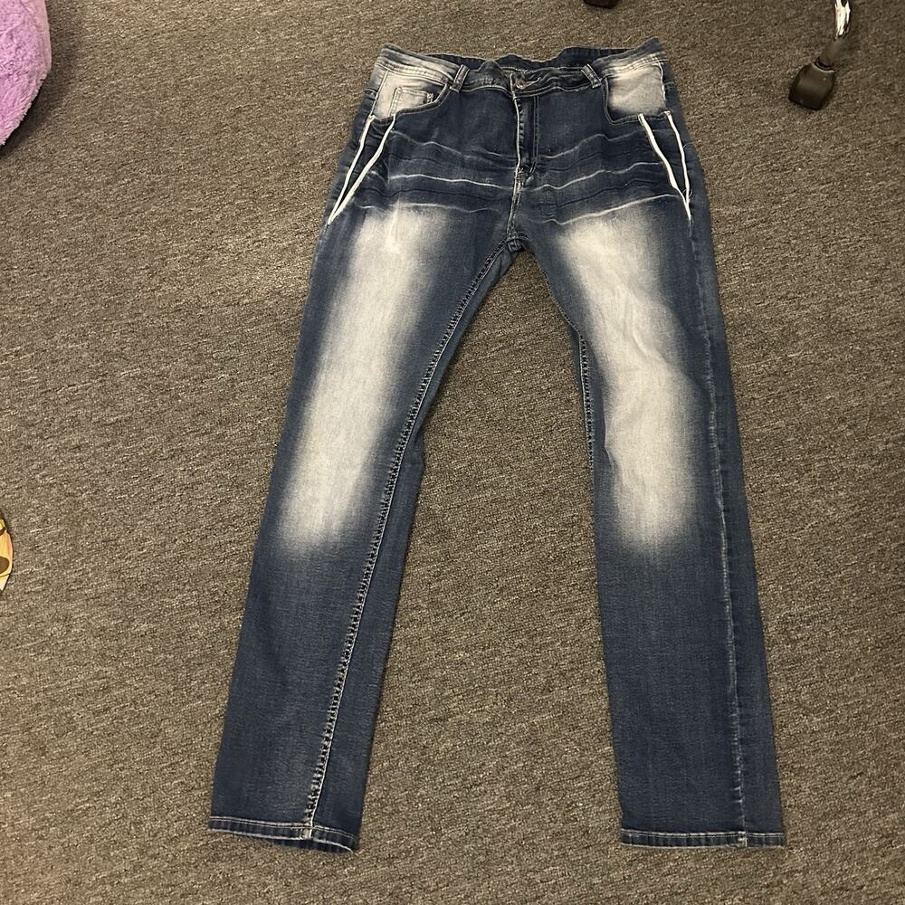 Women’s 14/16 Patriotic American Flag Straight Leg Jeans